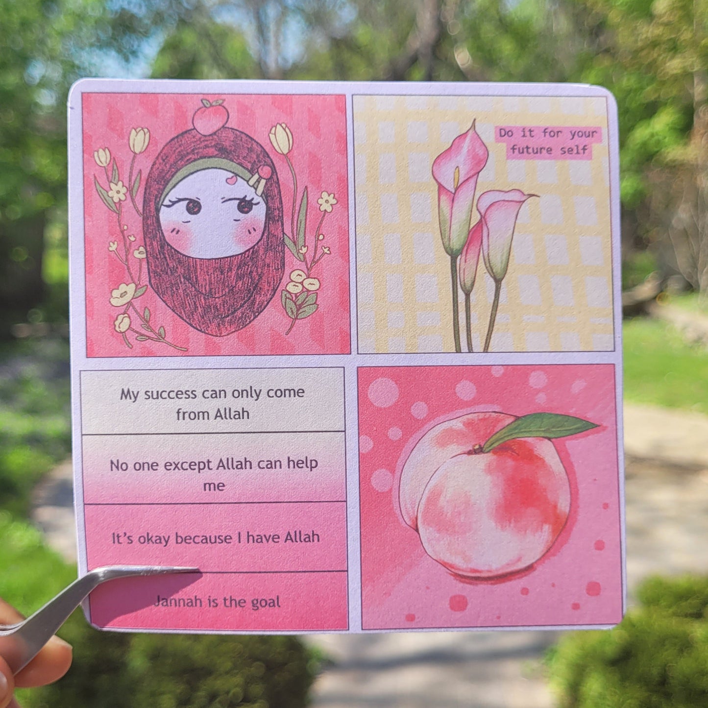 Peach Jabi Affirmations - Sticker Sheet (Cut it yourself)