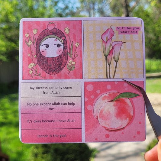 Peach Jabi Affirmations - Sticker Sheet (Cut it yourself)