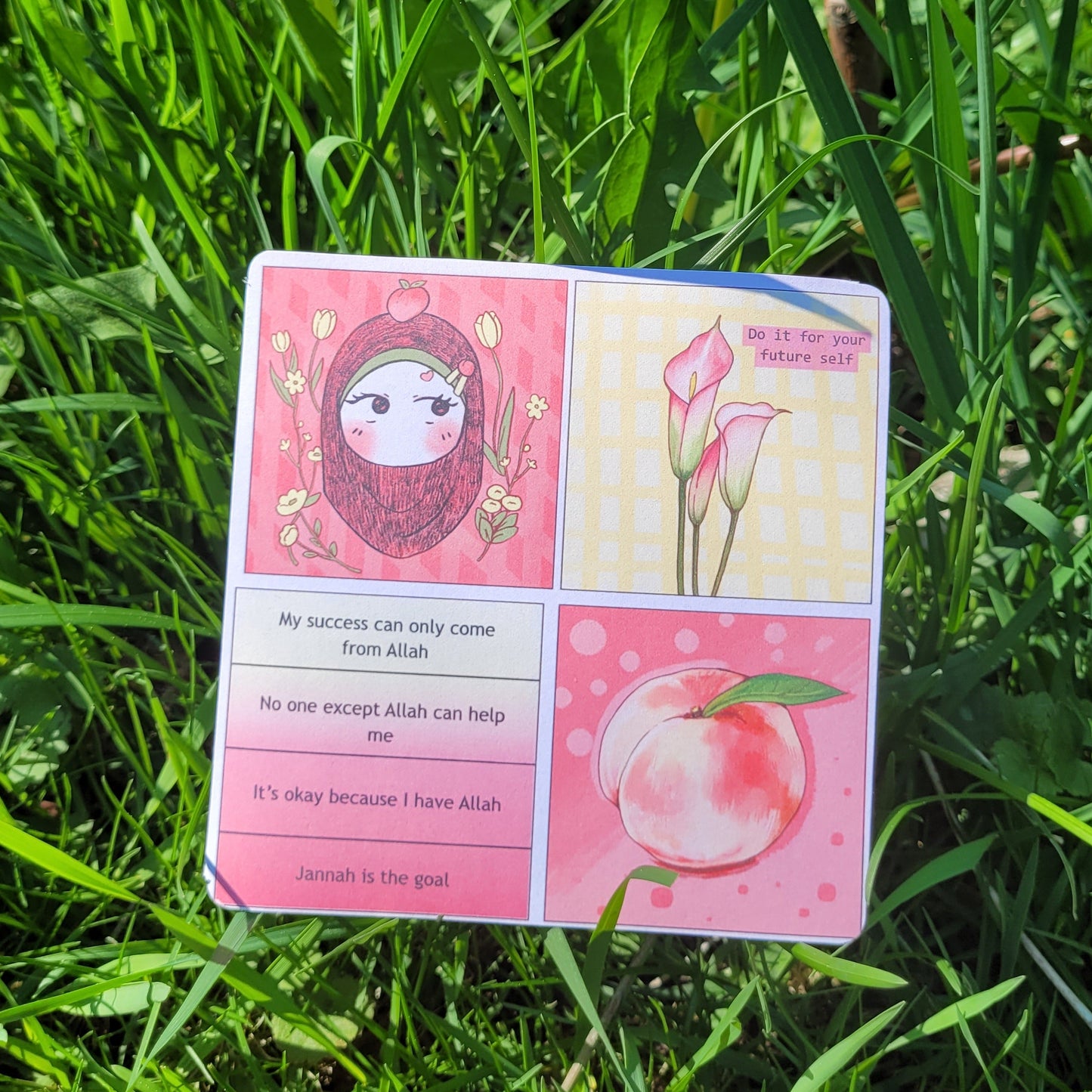 Peach Jabi Affirmations - Sticker Sheet (Cut it yourself)