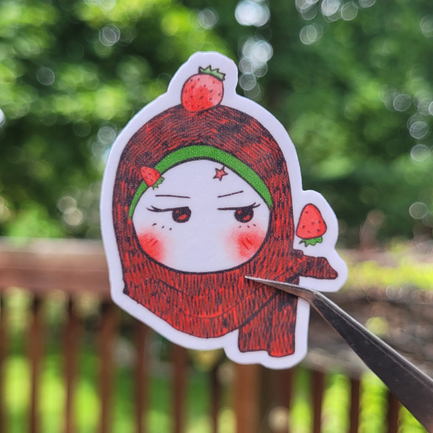 Sticker - Unbothered Strawberry jabi