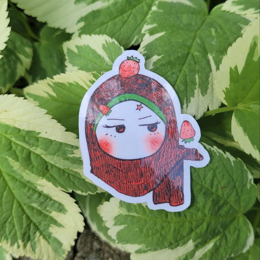 Sticker - Unbothered Strawberry jabi