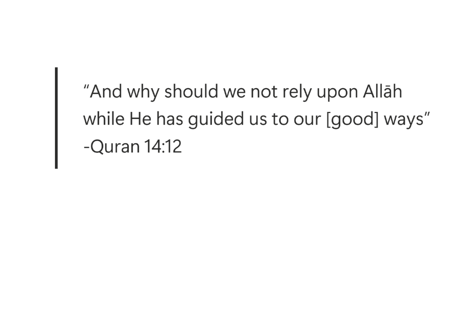 Why Not Rely on Allah? (Quran 14:12) - Art Print